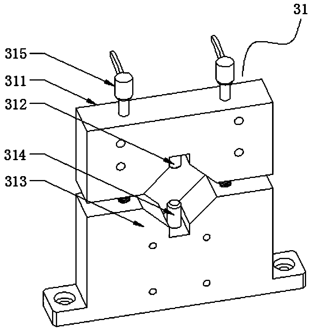 Multi-station rotary disc type clamp for brake pump drilling