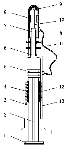 Angiocardiography syringe device special for cardiology department