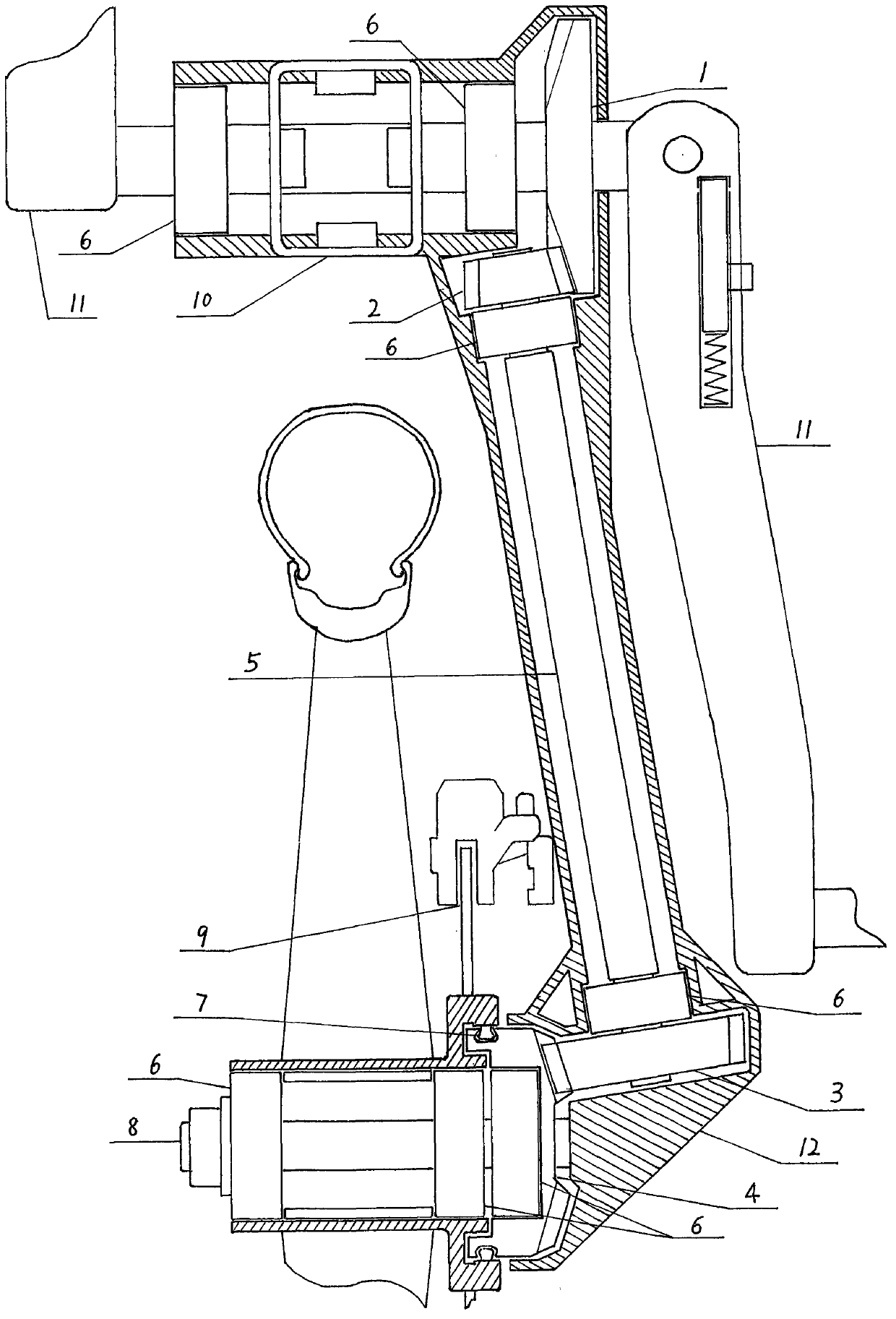 Front drive module and folding bicycle assembled by same