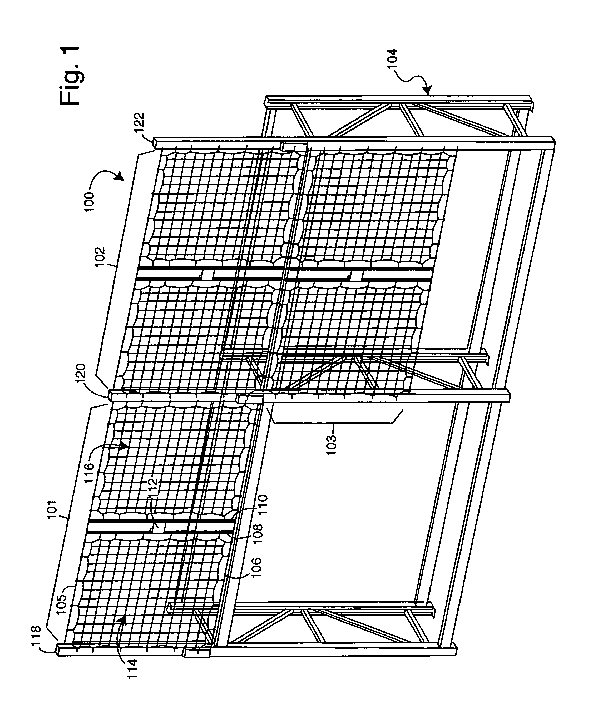 Warehouse pallet-rack safety netting system