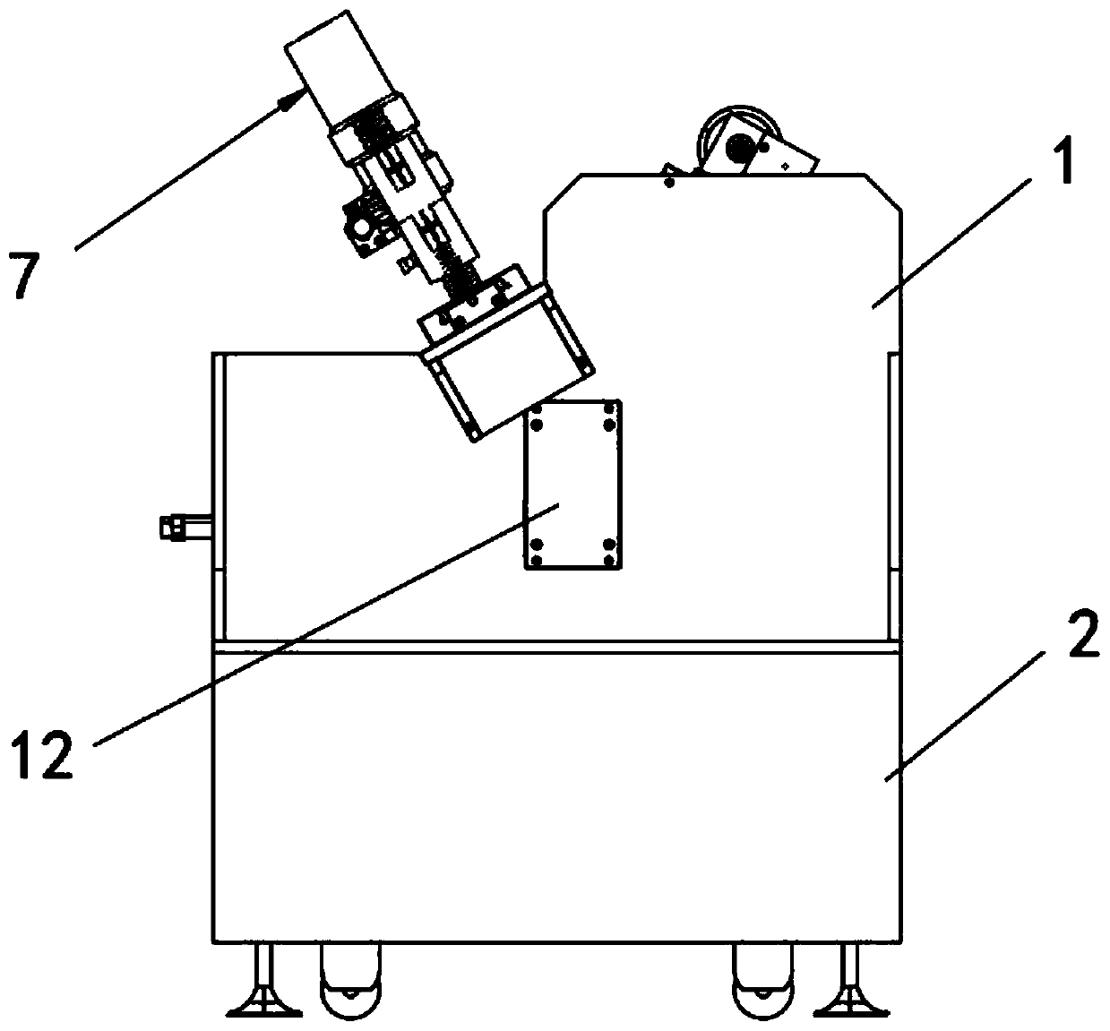 Wooden strip drilling device for wood furniture processing and working method thereof