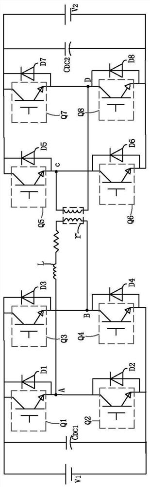 Method, device and storage medium for suppressing DC bias of dab converter