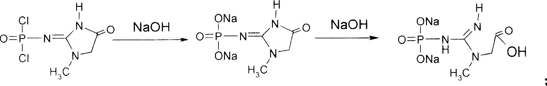 Medicinal disodium creatine phosphate hexahydrate and preparing method thereof