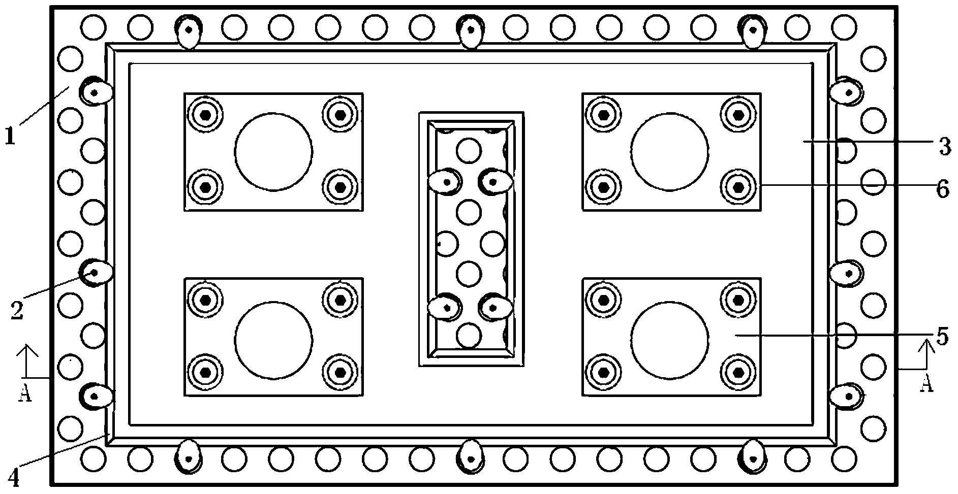 Integrated adjustable gold stamping plate