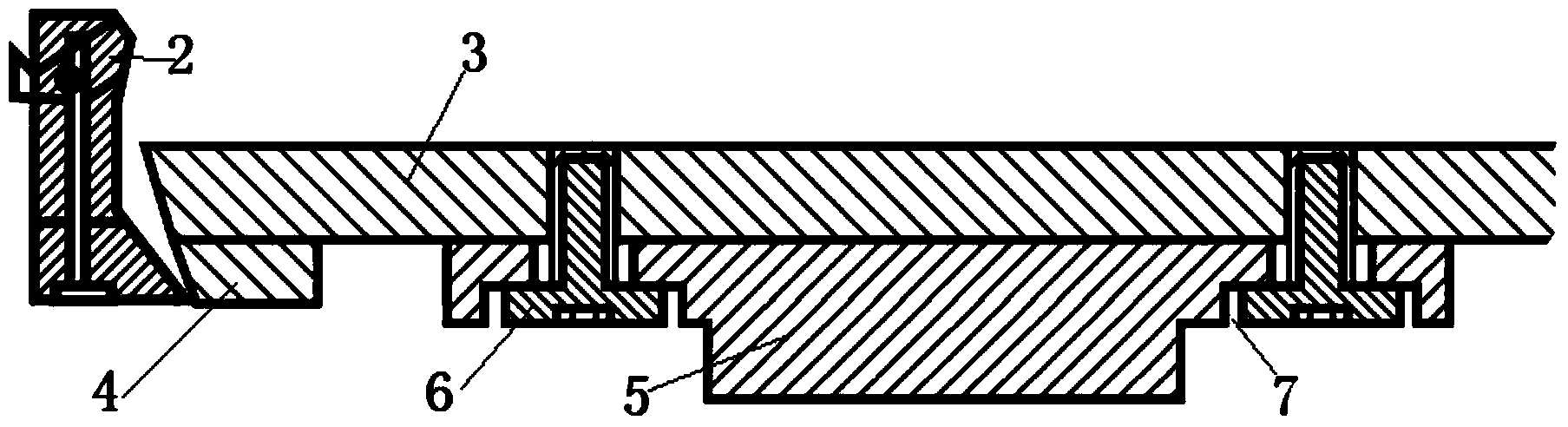 Integrated adjustable gold stamping plate