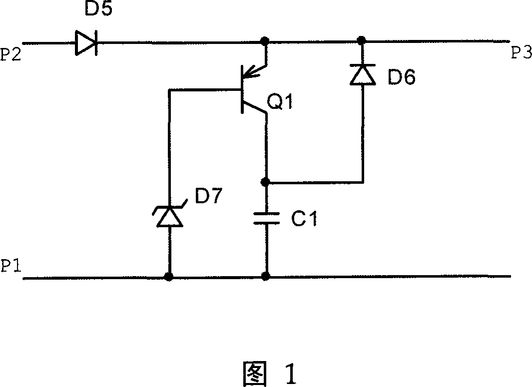 Thyristor AC-AC frequency converter complete shut-down detection circuit