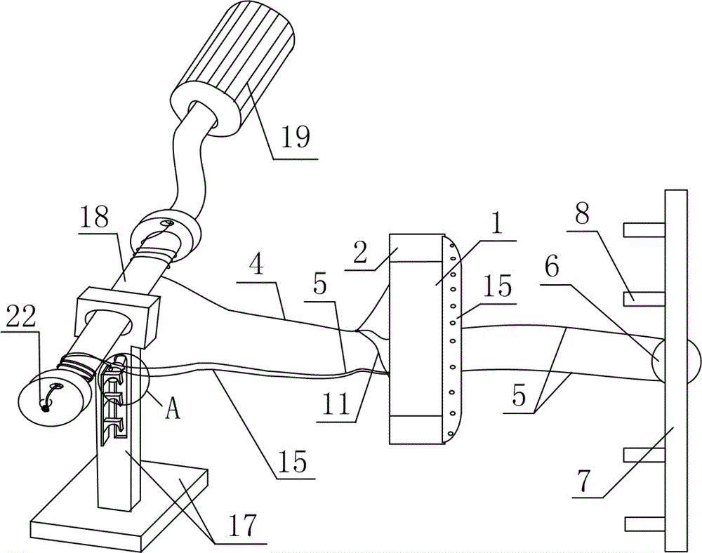 Manual operating table for petroleum inner pipeline cleaning device