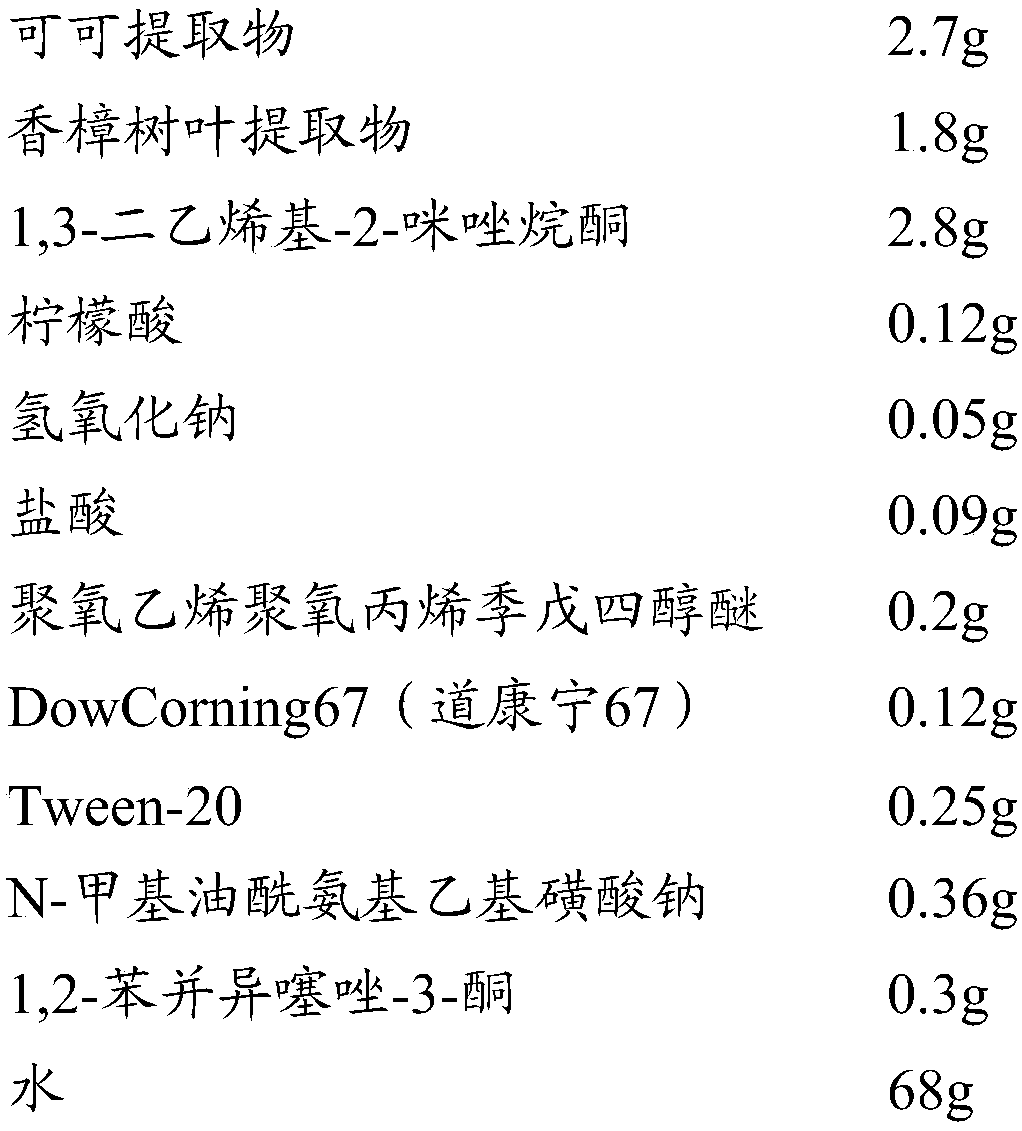 Formaldehyde removing agent and preparation method thereof