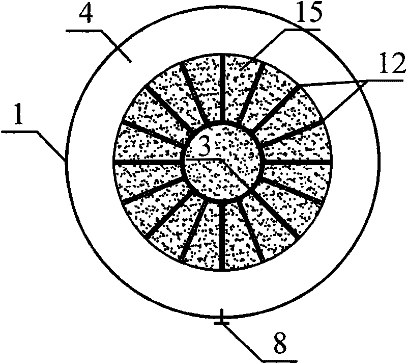 Self-balancing suction penetration bucket foundation of offshore wind power generating set and construction method thereof