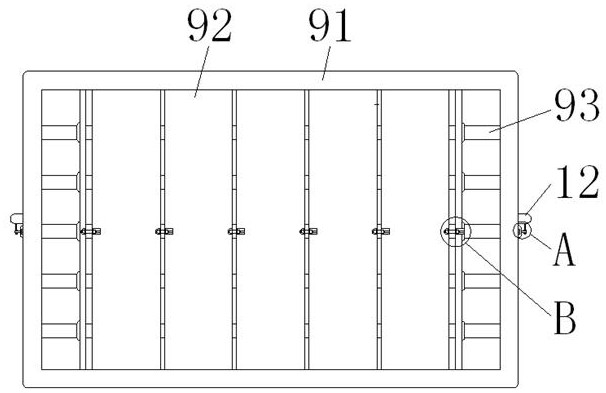 Sunken mechanical stretching device bracket for functional sofa