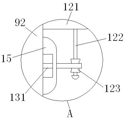 Sunken mechanical stretching device bracket for functional sofa