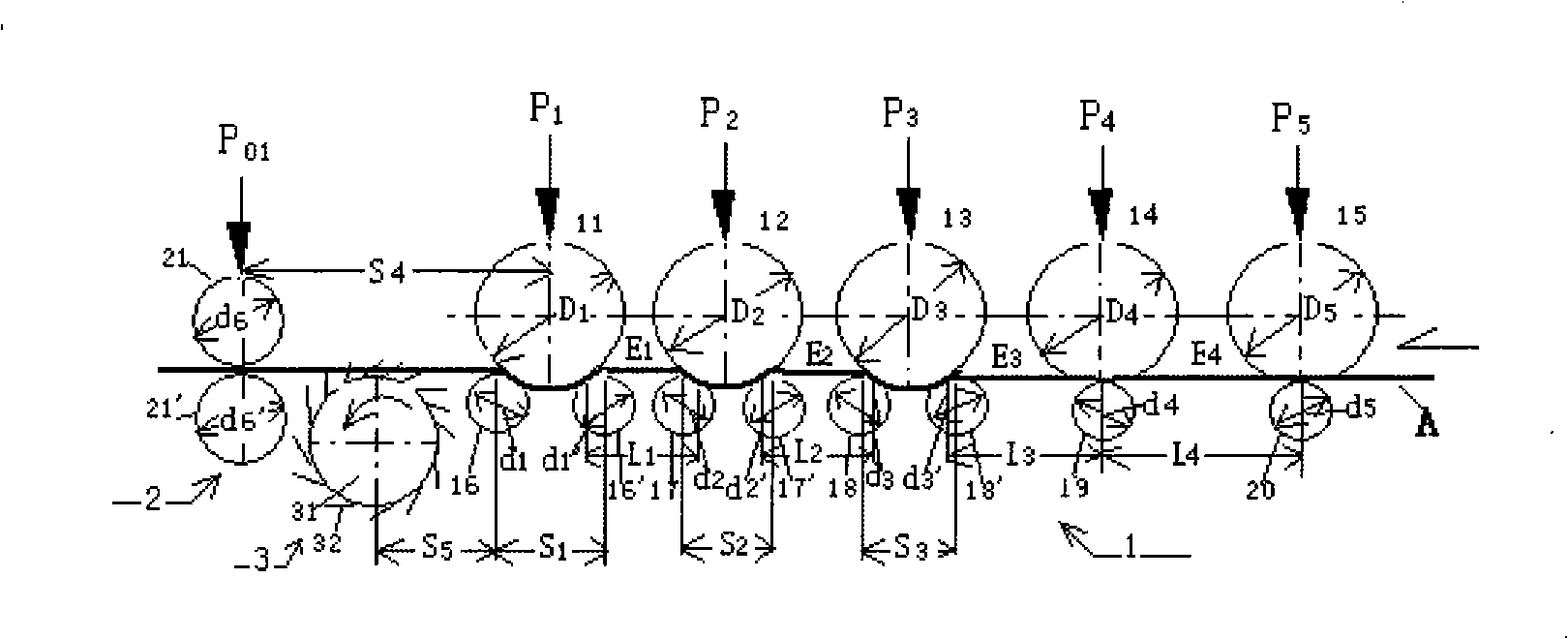 Prepositive pin roller-roller mixed ramie stretch-breaking apparatus