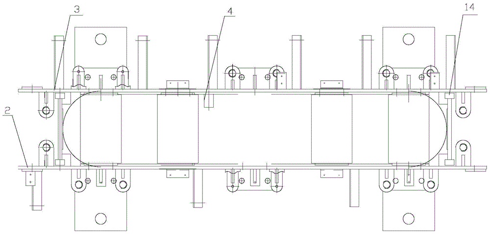 Assembling structure for power transformer iron core