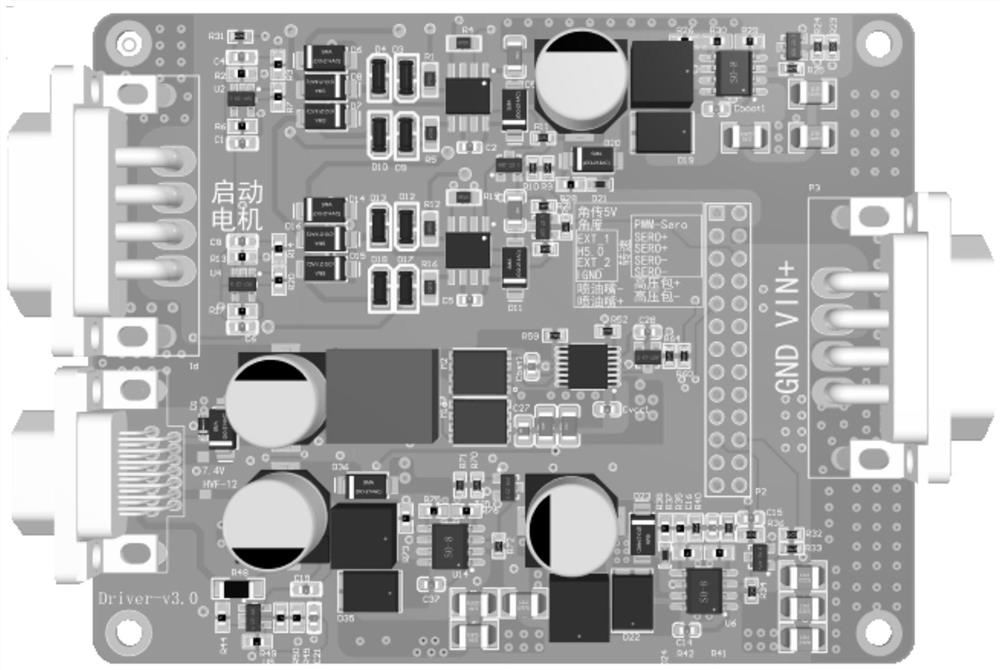 ECU (Electronic Control Unit) controller of oil-driven direct-driven unmanned aerial vehicle