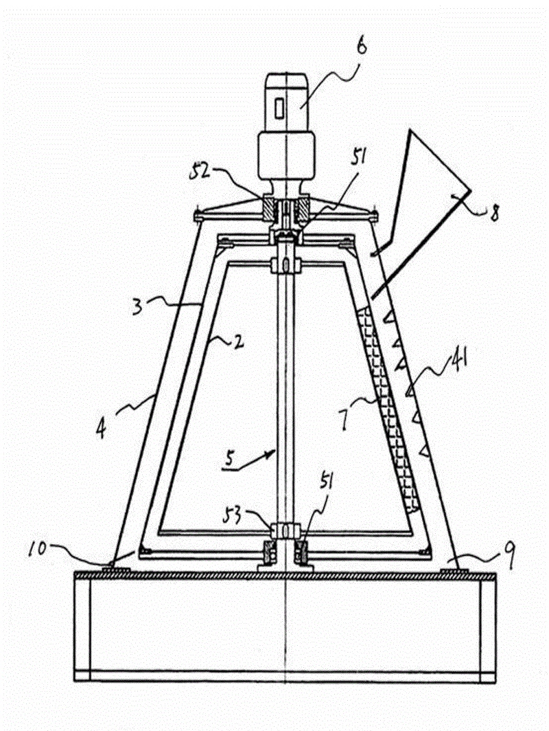 Vertical magnetic separator