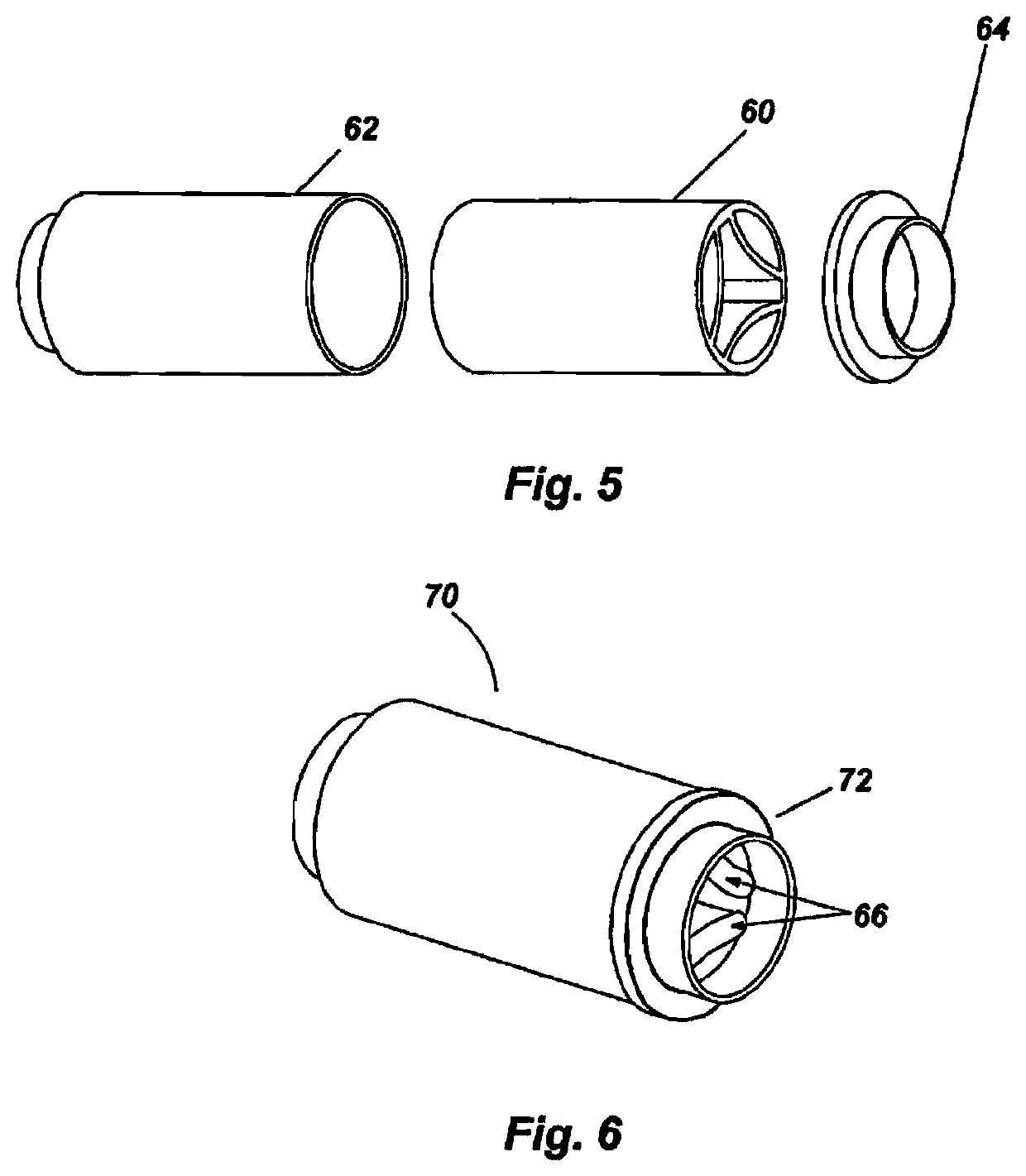 Inline high frequency fiber silencer