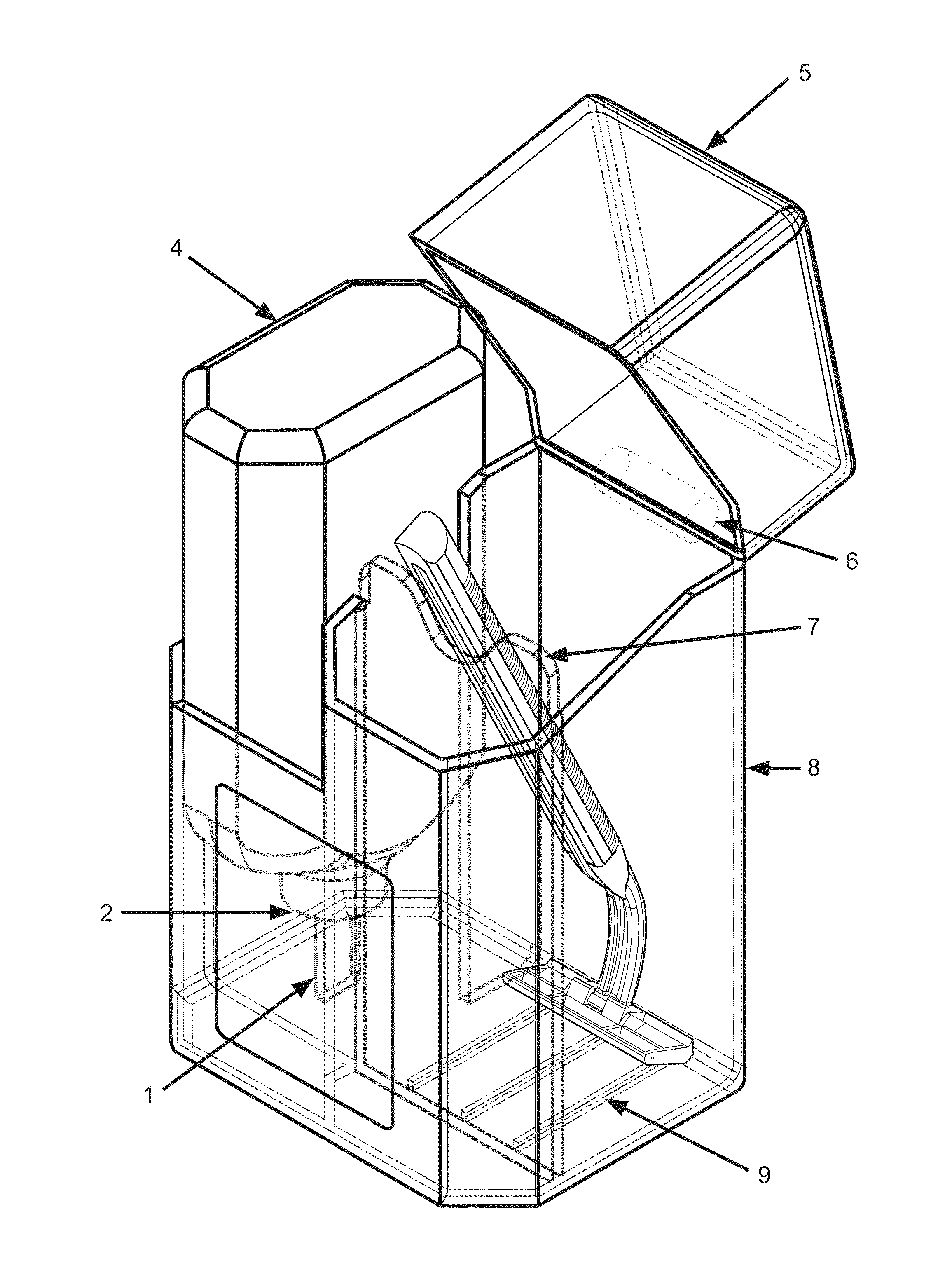 Razor disinfection and storage device