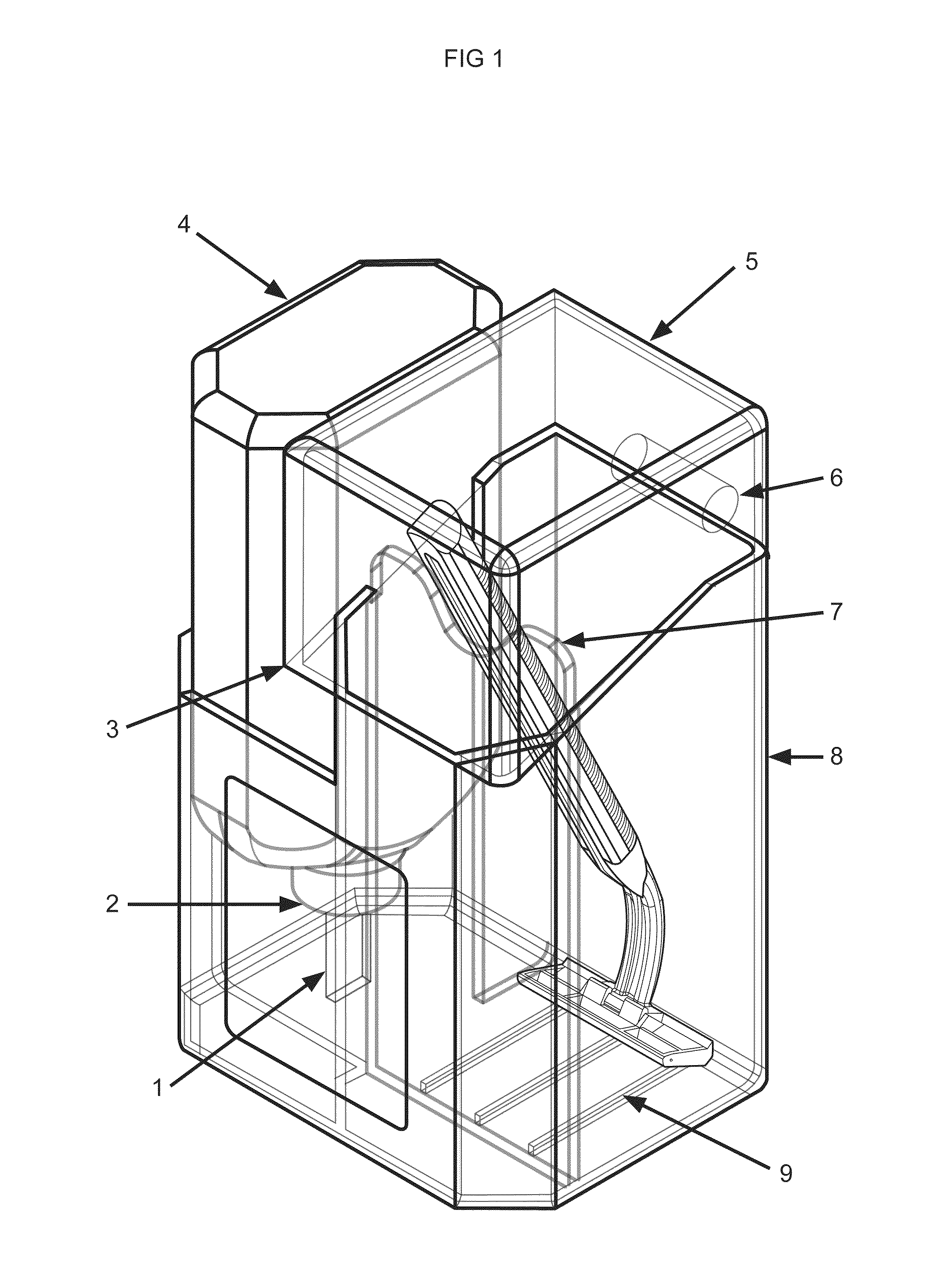 Razor disinfection and storage device