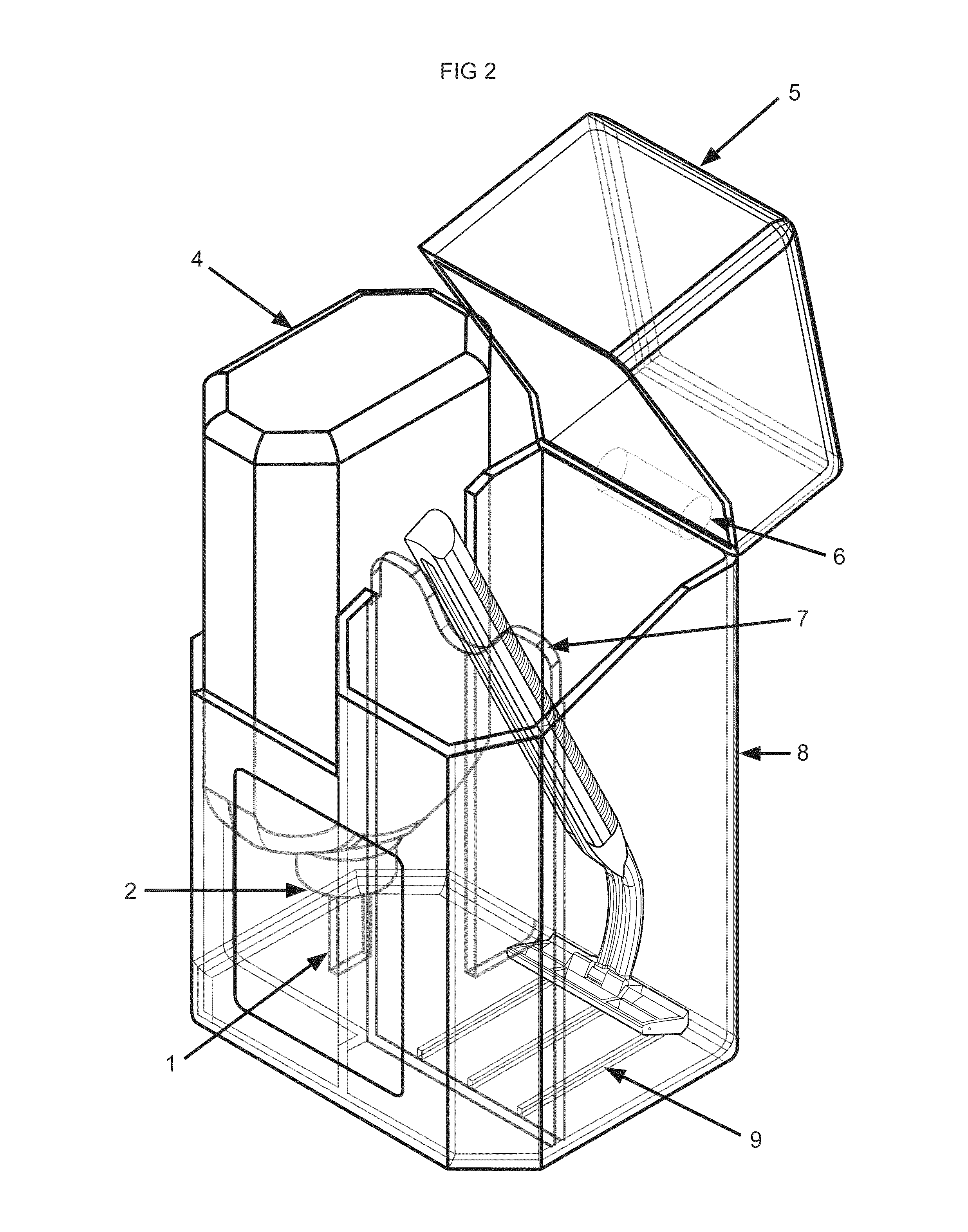 Razor disinfection and storage device