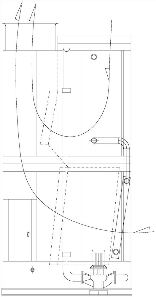 Fog-dissipation water-saving evaporative condenser