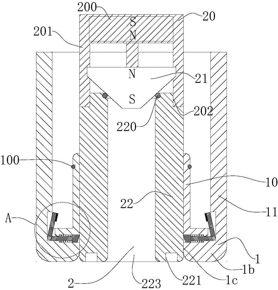 Packaging head for opening part of barreled water barrel