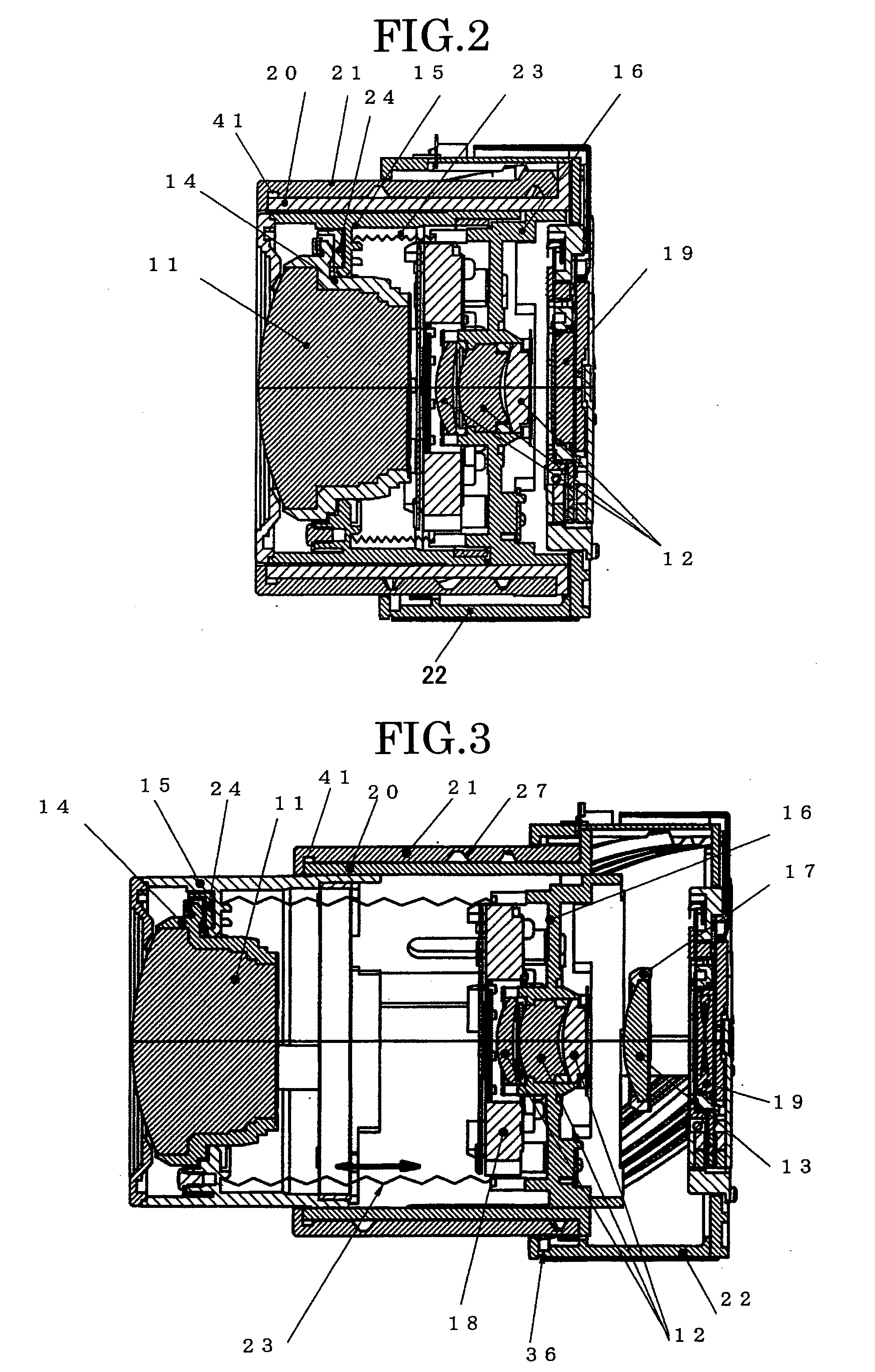 Lens barrel, camera and information device