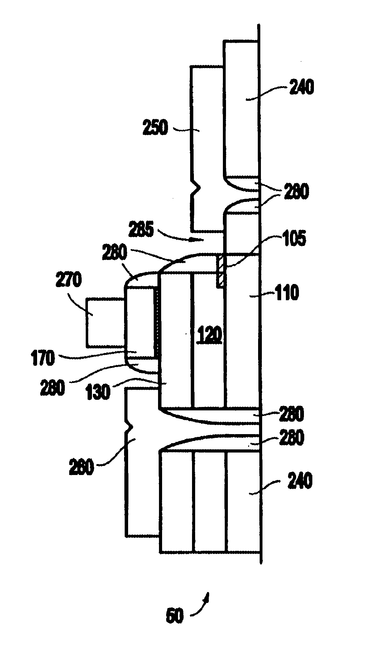 Polymer thin-film transistor with contact etch stops