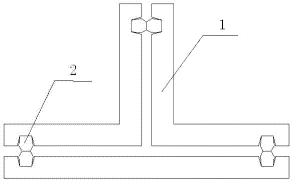 T-shaped water tightness test device of shield tunnel elastic sealing gasket