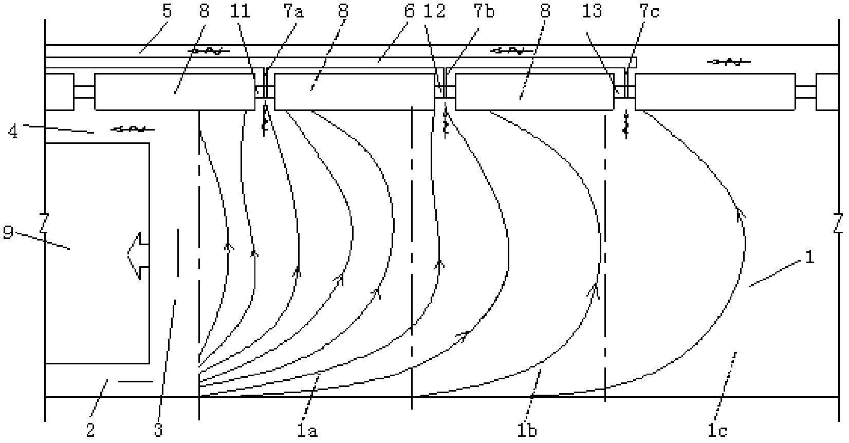 Gas extraction method by using major diameter pipeline and sealing transverses between mine goaf and tail roadway