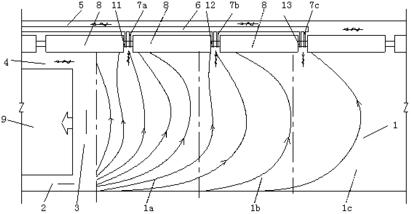 Gas extraction method by using major diameter pipeline and sealing transverses between mine goaf and tail roadway