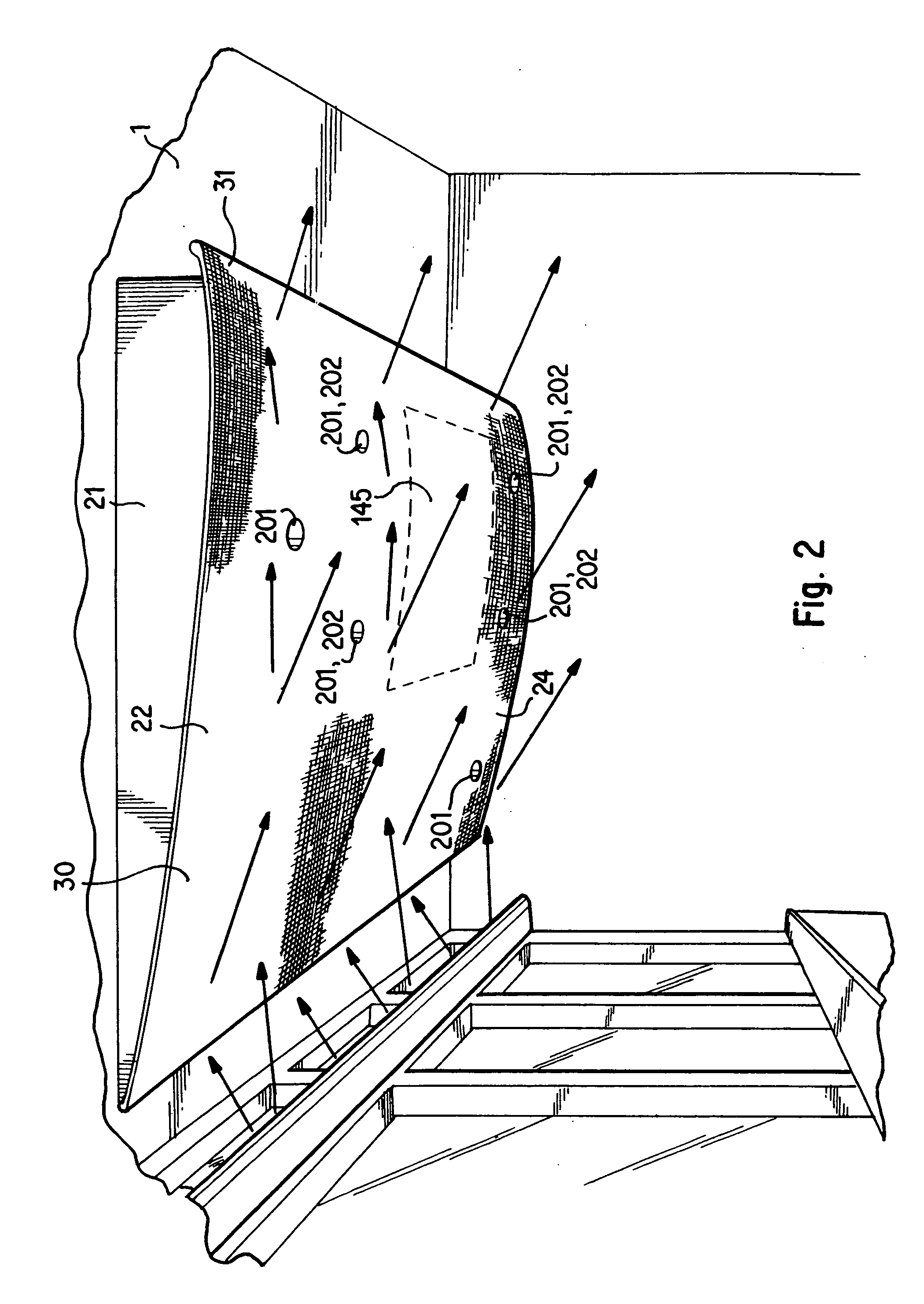 Method and overhead system for performing a plurality of therapeutic functions within a room