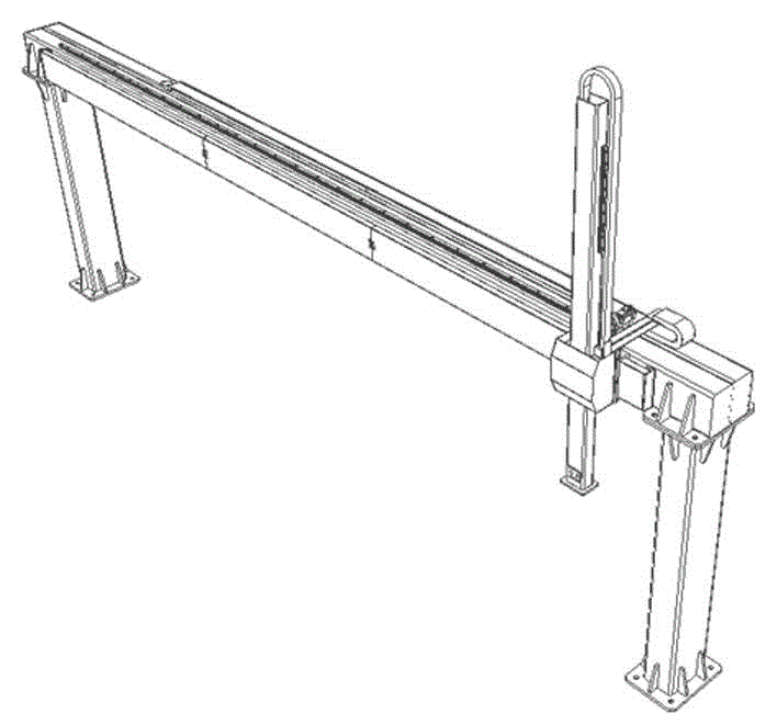 Automatic production line for elevator layer door sheet