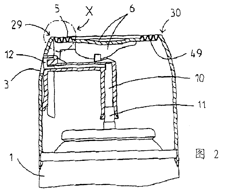 Cap for an aerosol container or a spray container