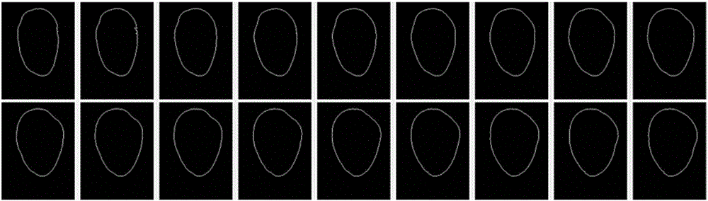 A method and a device reconstructing three-dimensional surfaces of potatoes by using fixed-axis rotation profile diagrams