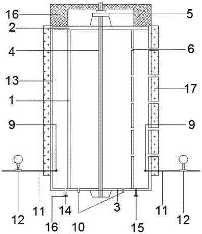 Self-balancing soil frost heaving test device and test method thereof