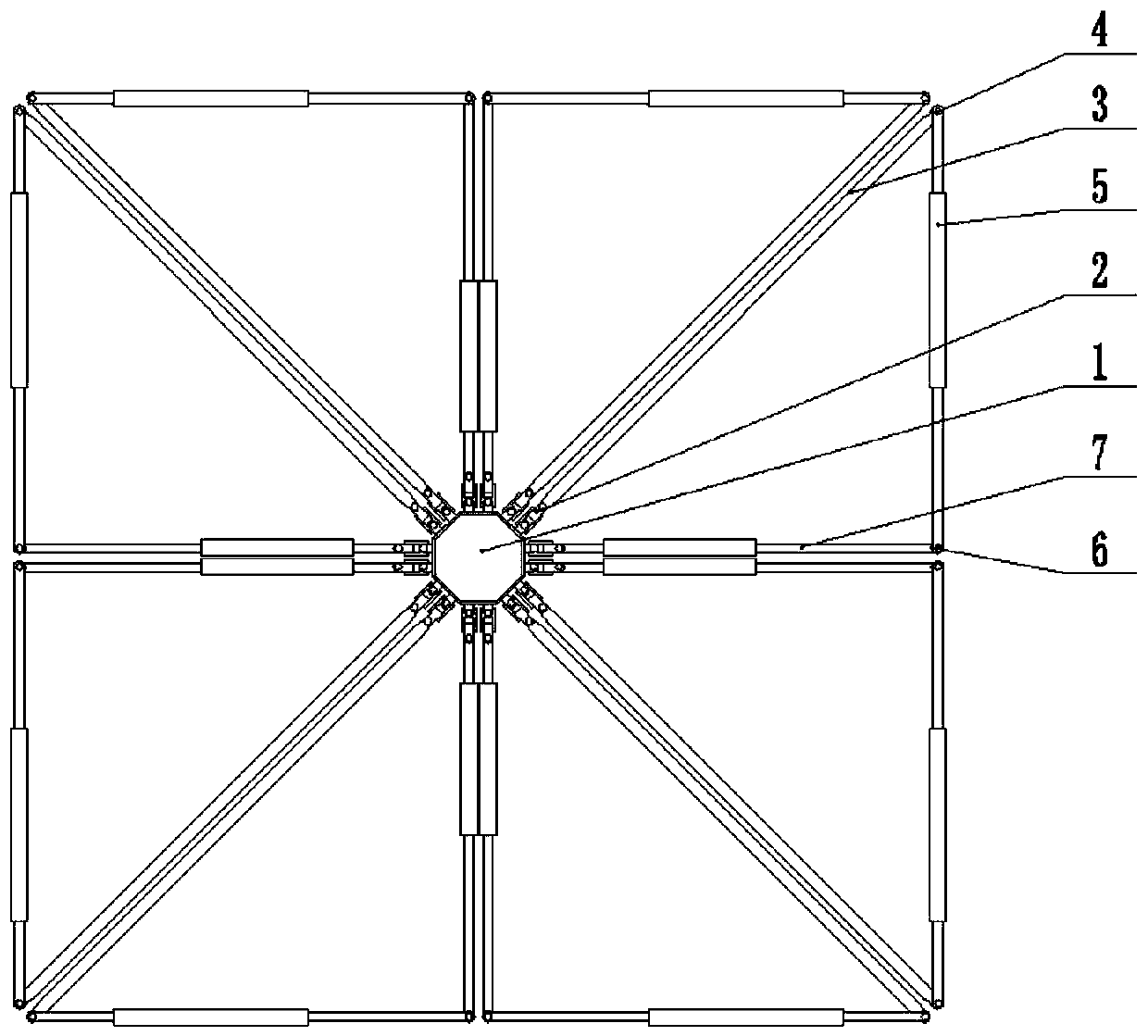 A Space Folding Mechanism Using Six-bar Mechanism as Expandable Unit