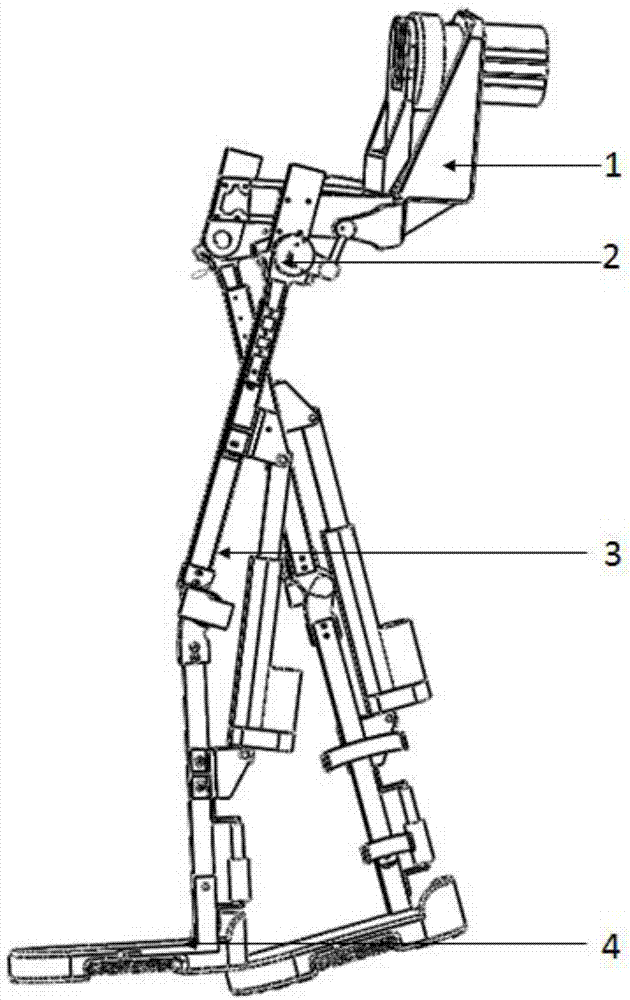 Human lower extremity exoskeleton walking aid rehabilitation robot