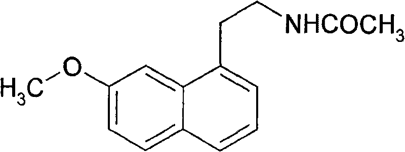 Preparing method of N-[2-(7- anisyl-1- naphthyl) ethide] acetamide