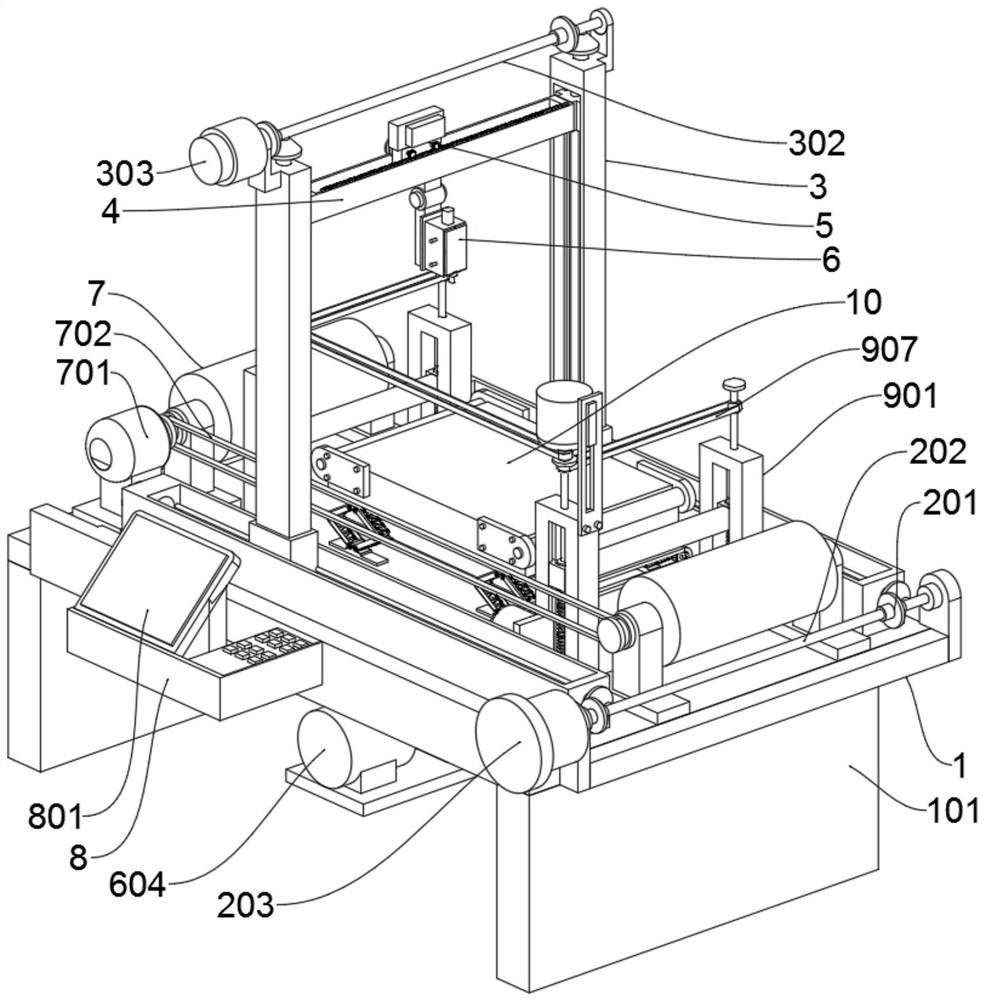 High-speed laser etching device for PET film