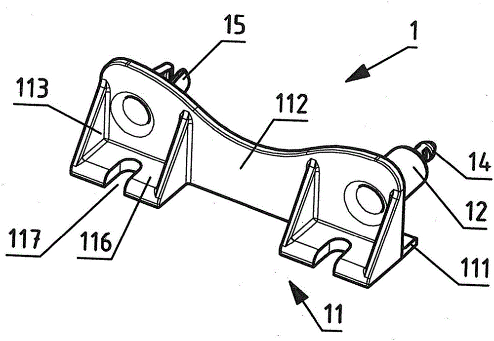 Fastening element for a current sensor