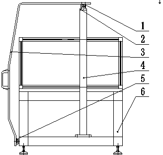 Winding machine with protection door