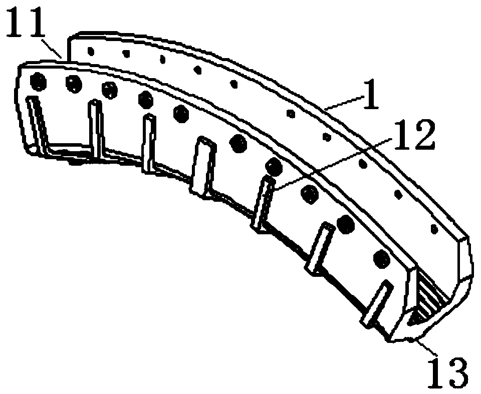 Cast-weld combined type cable saddle forming structure