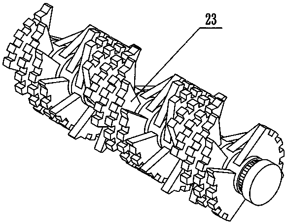 Solid waste and domestic waste pipeline transportation ground bulky processing device and control method thereof