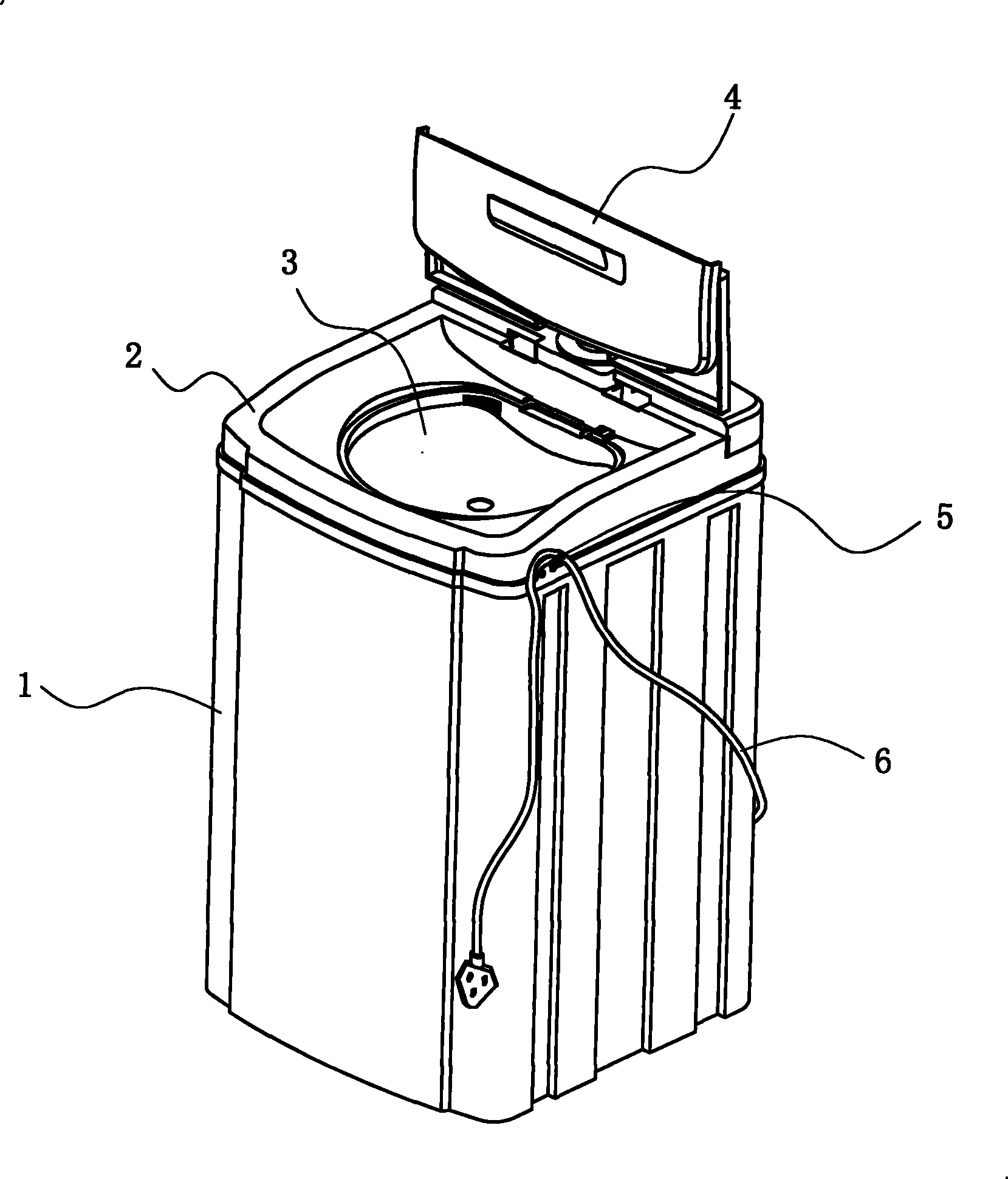 Electric power cord accommodation structure for electric appliance