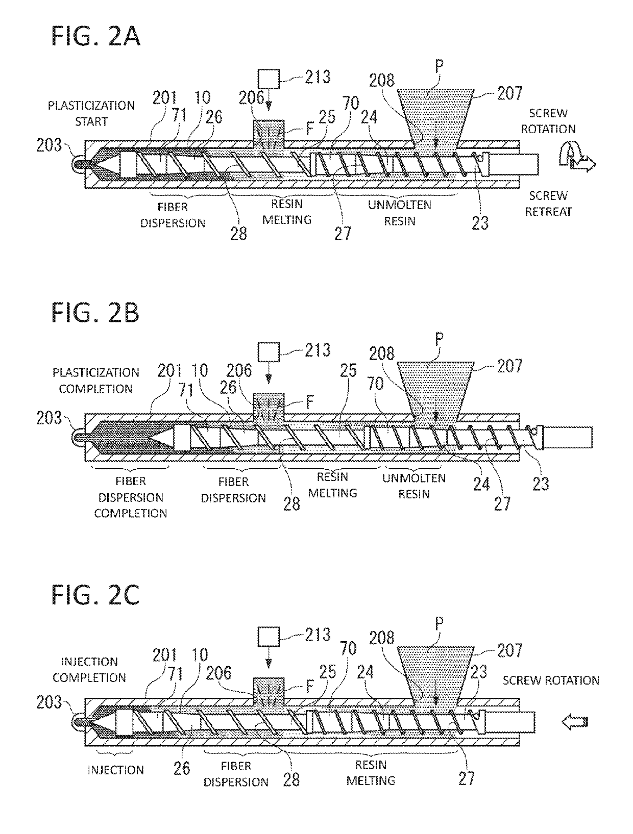 Screw, injection molding machine, and injection molding method