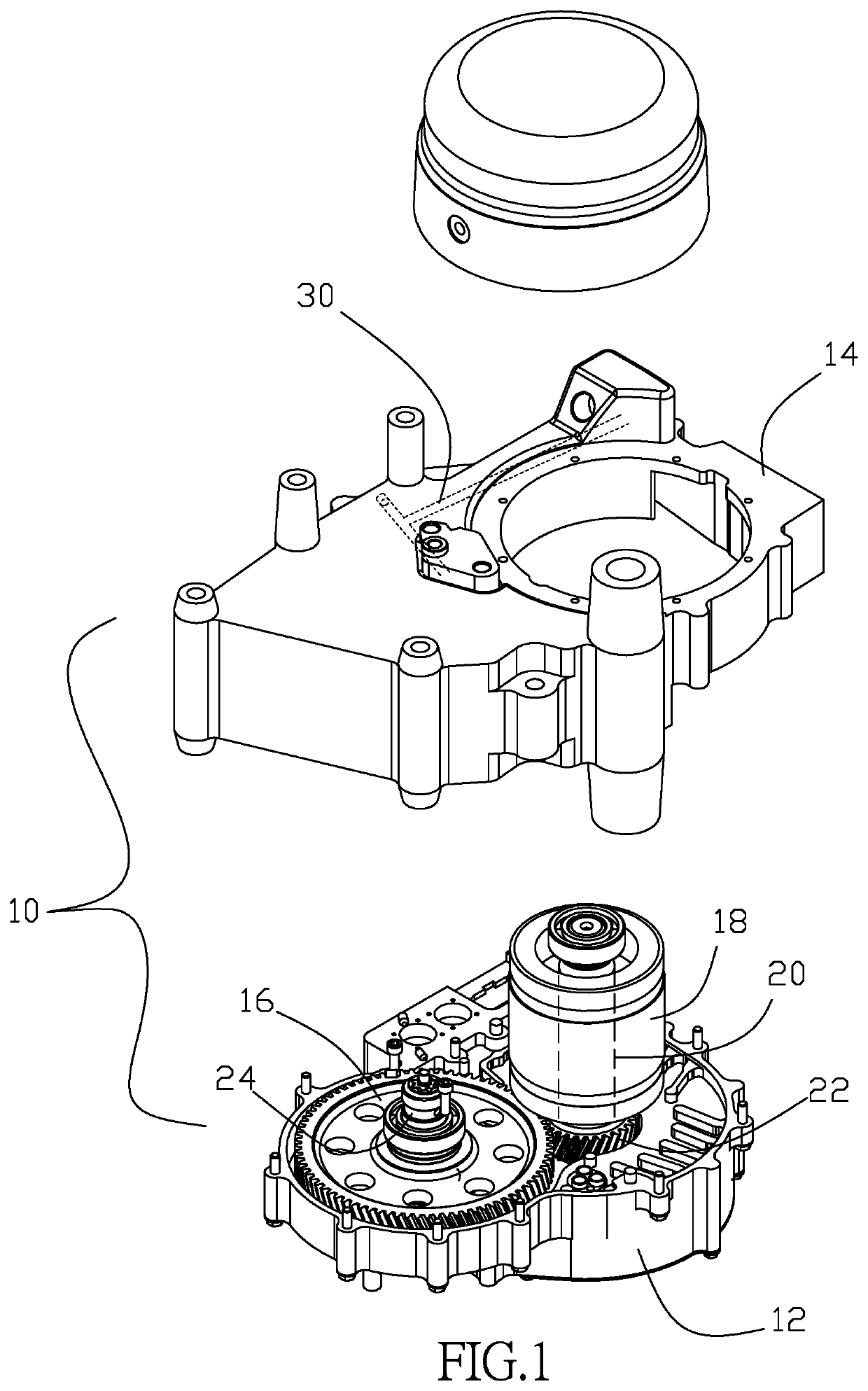 Lubrication system of power assembly of electric scooter