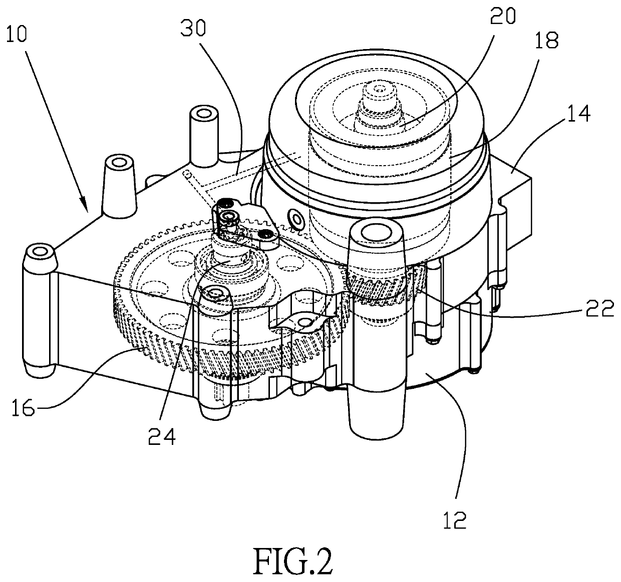 Lubrication system of power assembly of electric scooter