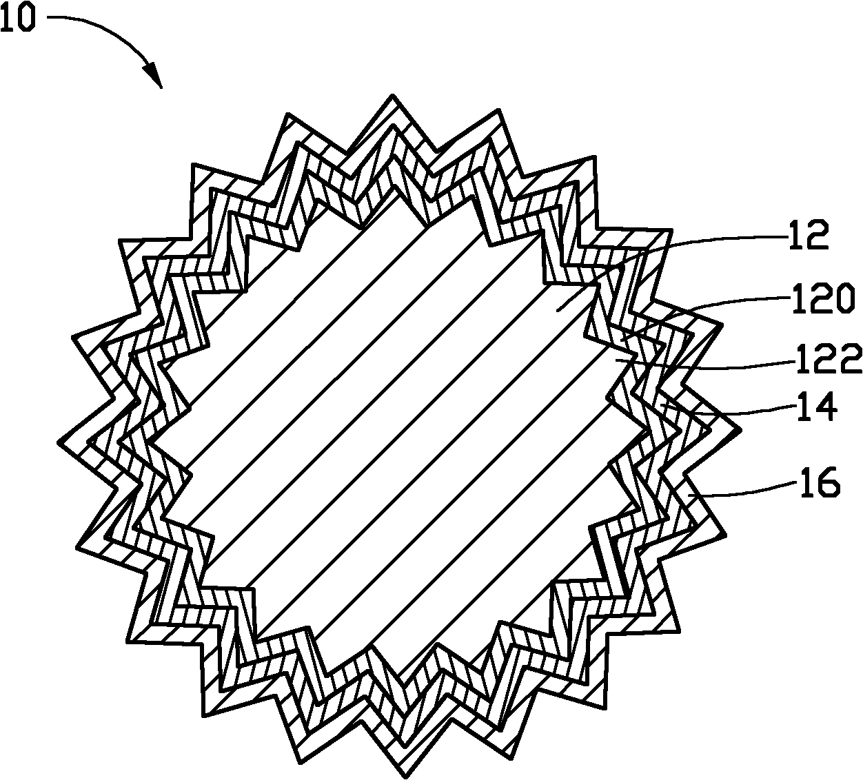 Optical film processing die and manufacturing method thereof