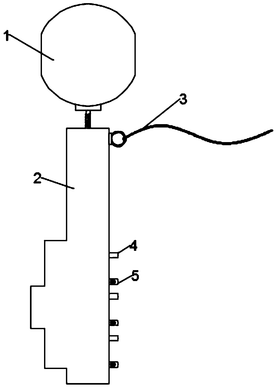 Water sample collecting device for environmental design of ancient village