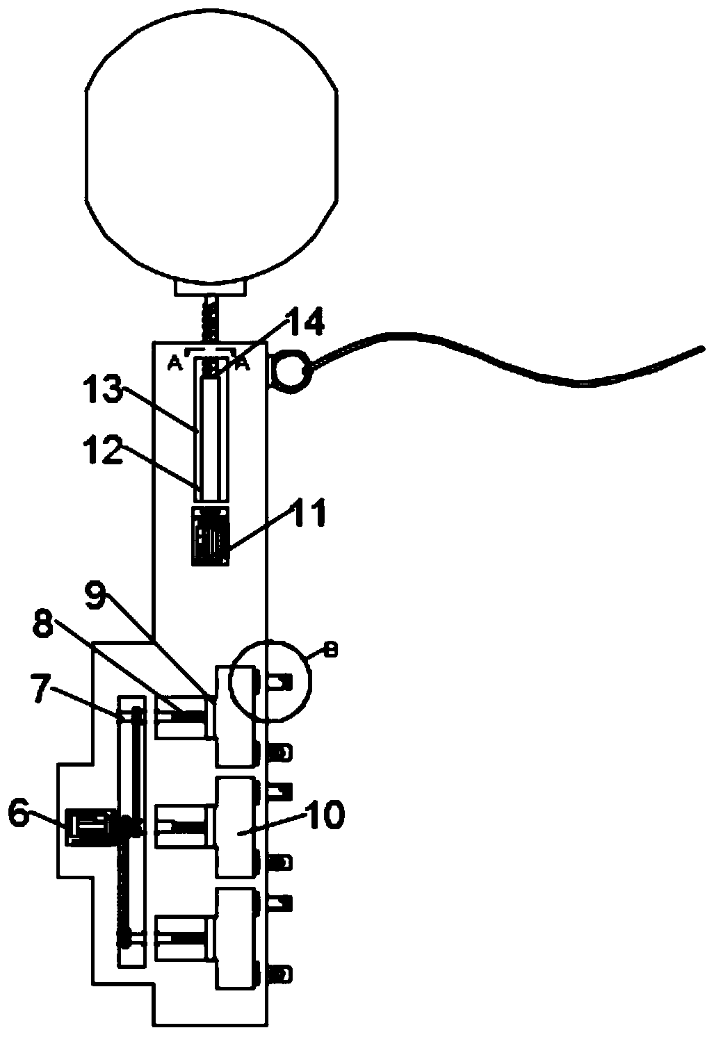 Water sample collecting device for environmental design of ancient village